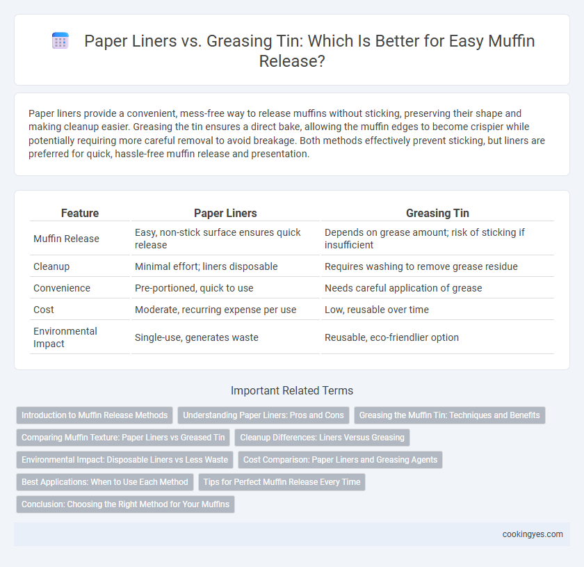 Paper Liners vs. Greasing Tin: Which Is Better for Easy Muffin Release?