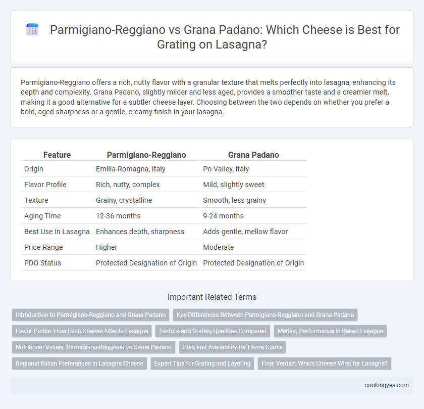 Parmigiano-Reggiano vs Grana Padano: Which Cheese is Best for Grating on Lasagna?