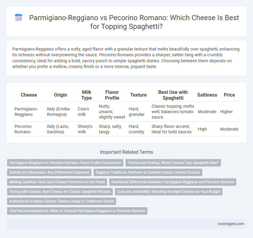 Parmigiano-Reggiano vs Pecorino Romano: Which Cheese Is Best for Topping Spaghetti?