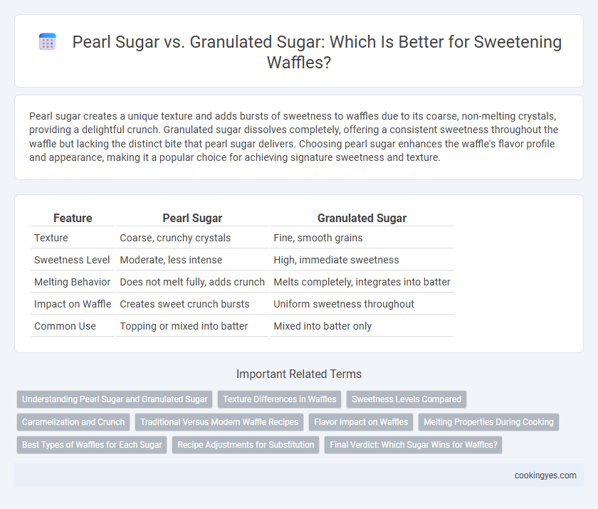 Pearl Sugar vs. Granulated Sugar: Which Is Better for Sweetening Waffles?