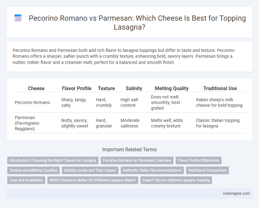 Pecorino Romano vs Parmesan: Which Cheese Is Best for Topping Lasagna?
