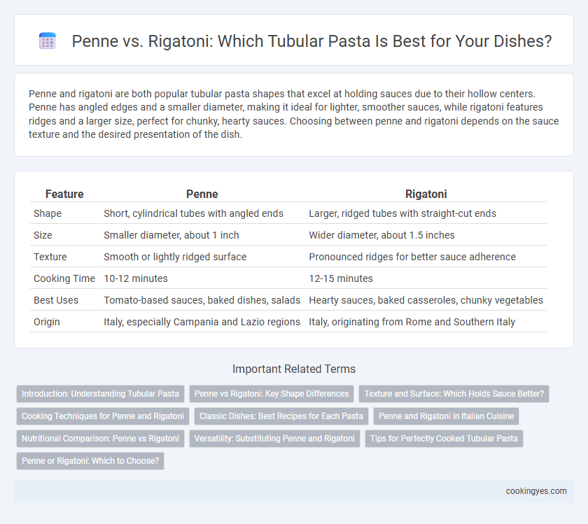 Penne vs. Rigatoni: Which Tubular Pasta Is Best for Your Dishes?