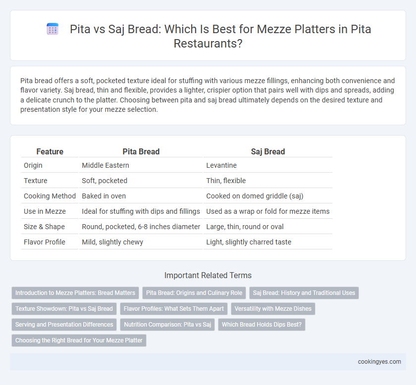 Pita vs Saj Bread: Which Is Best for Mezze Platters in Pita Restaurants?