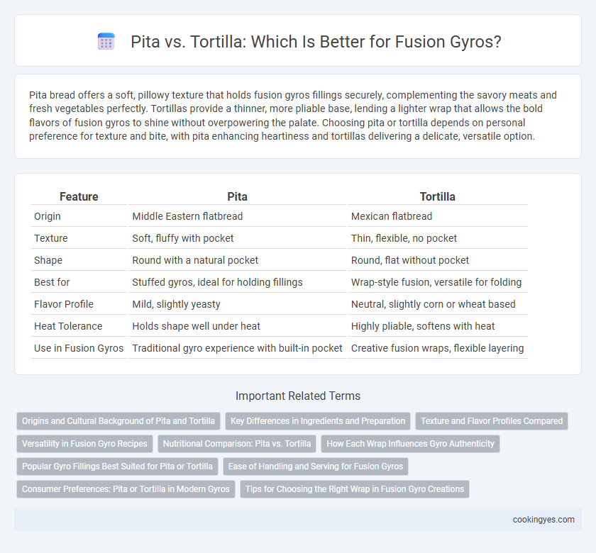 Pita vs. Tortilla: Which Is Better for Fusion Gyros?