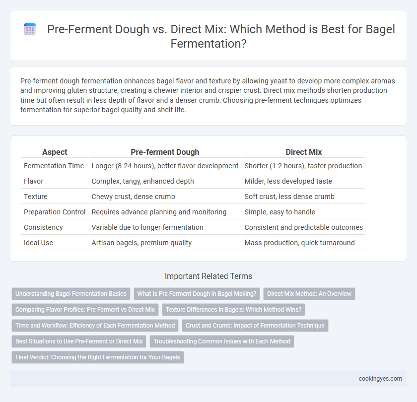 Pre-Ferment Dough vs. Direct Mix: Which Method is Best for Bagel Fermentation?