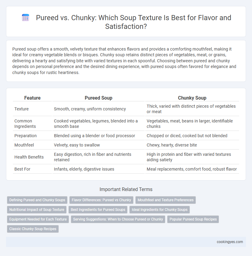 Pureed vs. Chunky: Which Soup Texture Is Best for Flavor and Satisfaction?