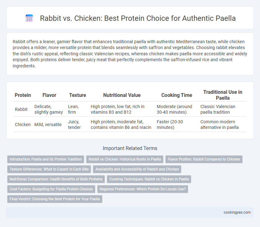 Rabbit vs. Chicken: Best Protein Choice for Authentic Paella