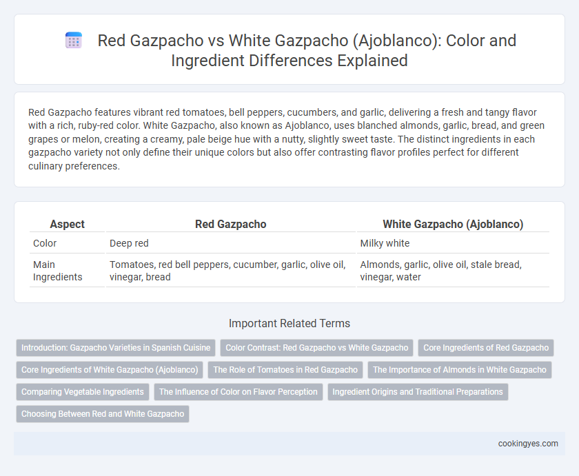 Red Gazpacho vs White Gazpacho (Ajoblanco): Color and Ingredient Differences Explained