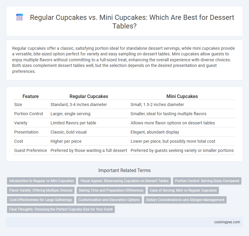 Regular Cupcakes vs. Mini Cupcakes: Which Are Best for Dessert Tables?