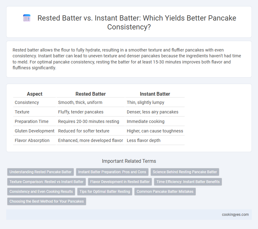 Rested Batter vs. Instant Batter: Which Yields Better Pancake Consistency?