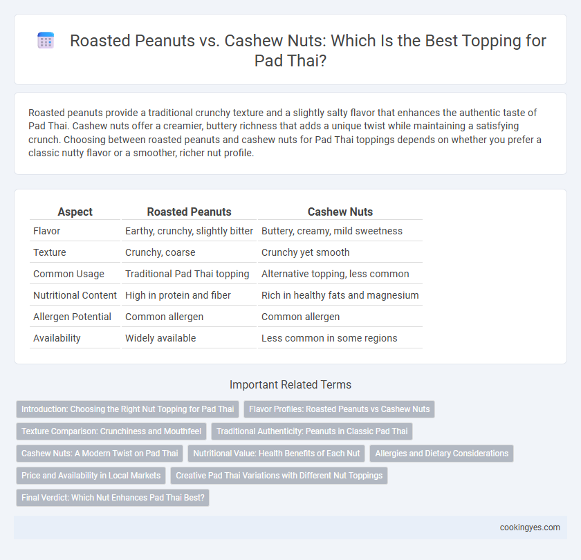 Roasted Peanuts vs. Cashew Nuts: Which Is the Best Topping for Pad Thai?
