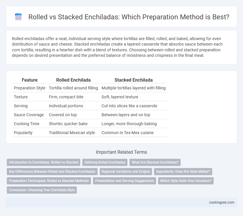 Rolled vs Stacked Enchiladas: Which Preparation Method is Best?