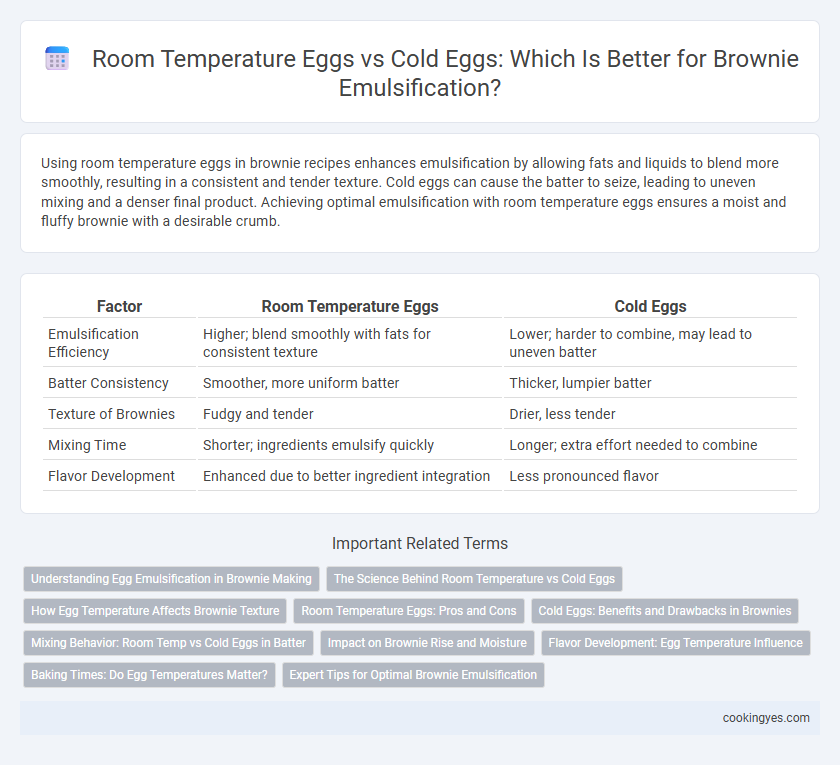 Room Temperature Eggs vs Cold Eggs: Which Is Better for Brownie Emulsification?