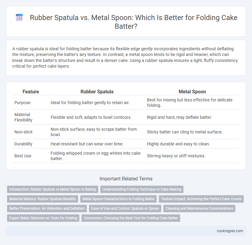 Rubber Spatula vs. Metal Spoon: Which Is Better for Folding Cake Batter?