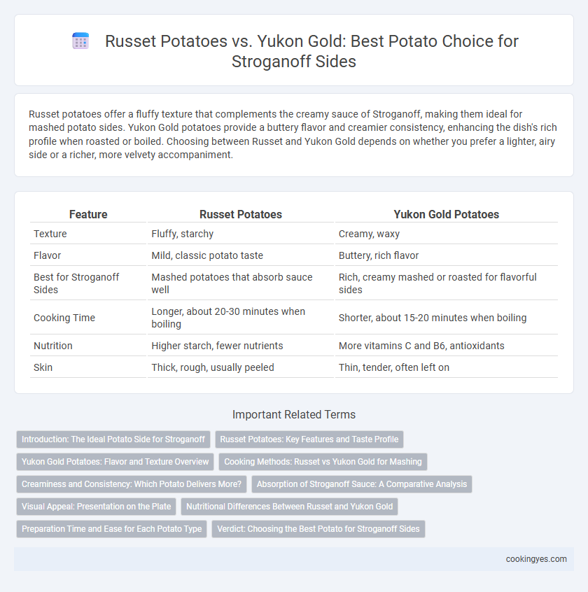 Russet Potatoes vs. Yukon Gold: Best Potato Choice for Stroganoff Sides