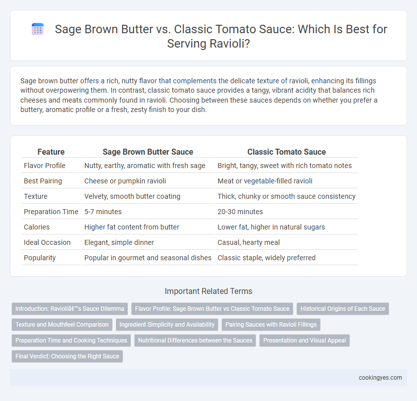 Sage Brown Butter vs. Classic Tomato Sauce: Which Is Best for Serving Ravioli?
