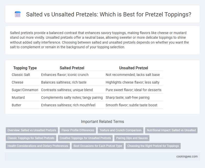 Salted vs Unsalted Pretzels: Which is Best for Pretzel Toppings?