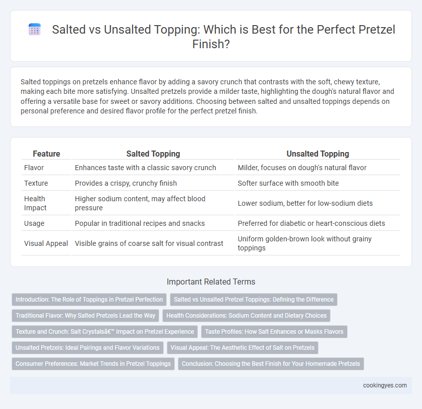 Salted vs Unsalted Topping: Which is Best for the Perfect Pretzel Finish?