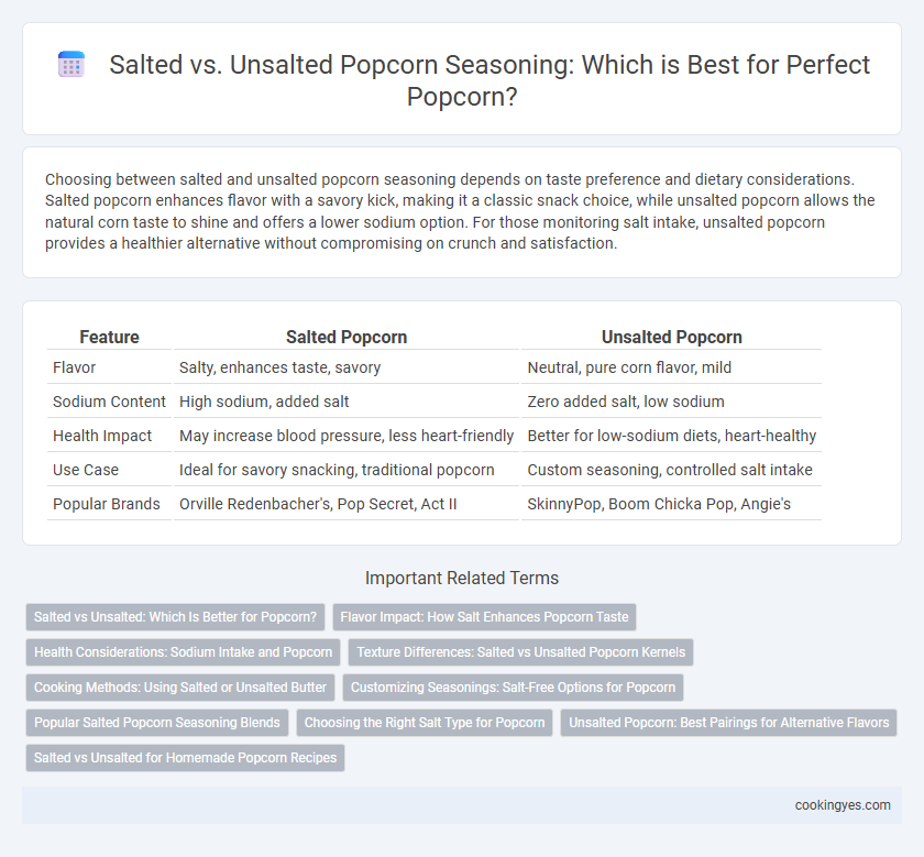 Salted vs. Unsalted Popcorn Seasoning: Which is Best for Perfect Popcorn?