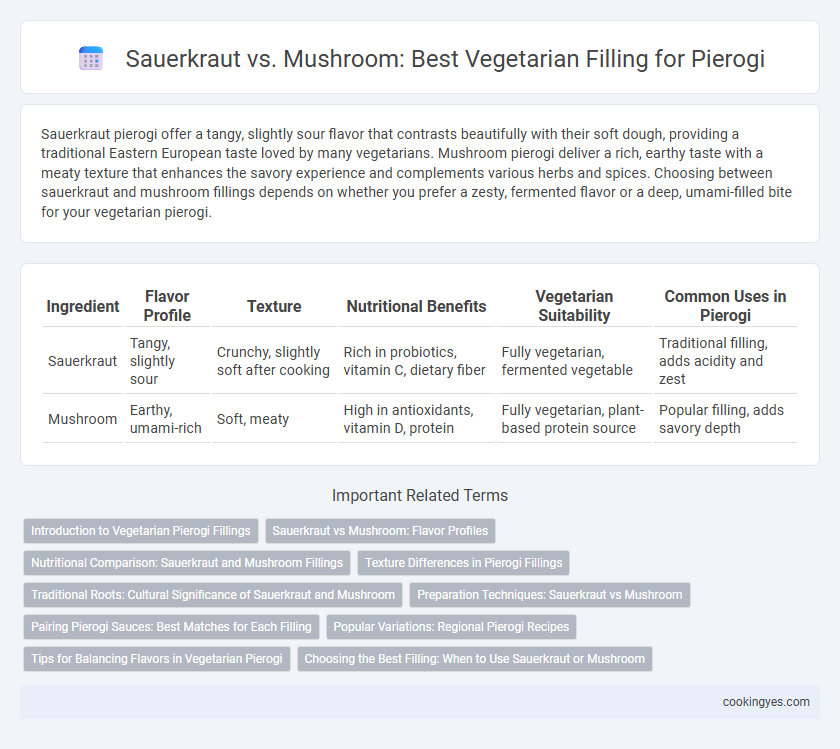 Sauerkraut vs. Mushroom: Best Vegetarian Filling for Pierogi