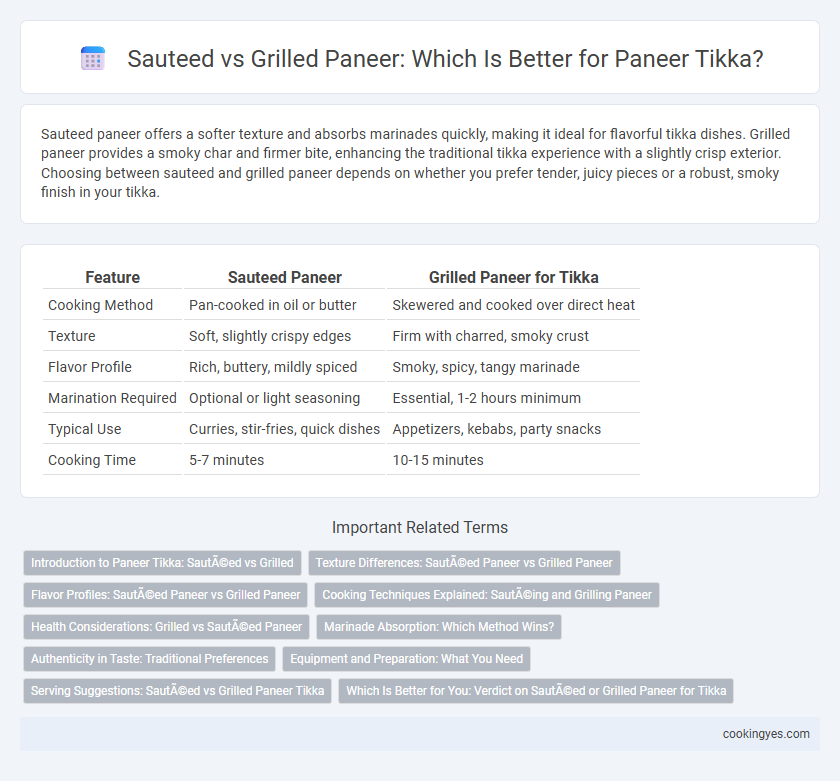 Sauteed vs Grilled Paneer: Which Is Better for Paneer Tikka?
