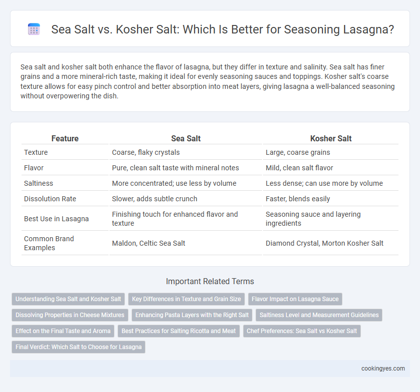 Sea Salt vs. Kosher Salt: Which Is Better for Seasoning Lasagna?