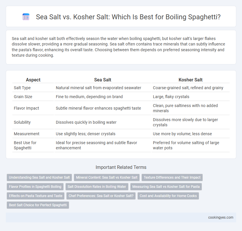 Sea Salt vs. Kosher Salt: Which Is Best for Boiling Spaghetti?