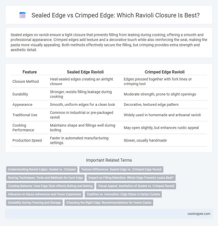 Sealed Edge vs Crimped Edge: Which Ravioli Closure Is Best?