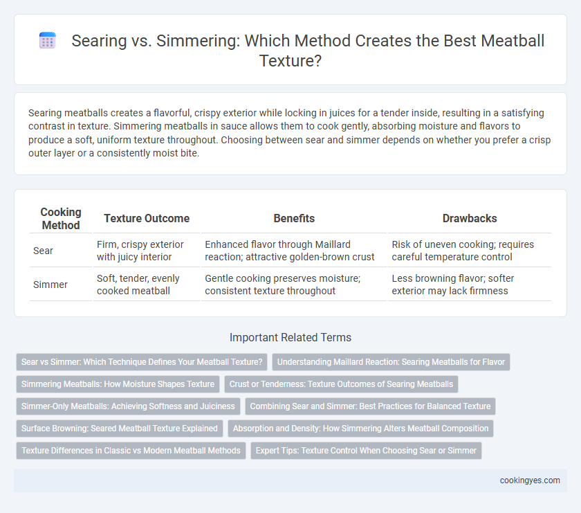 Searing vs. Simmering: Which Method Creates the Best Meatball Texture?