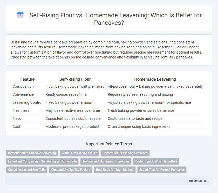 Self-Rising Flour vs. Homemade Leavening: Which Is Better for Pancakes?