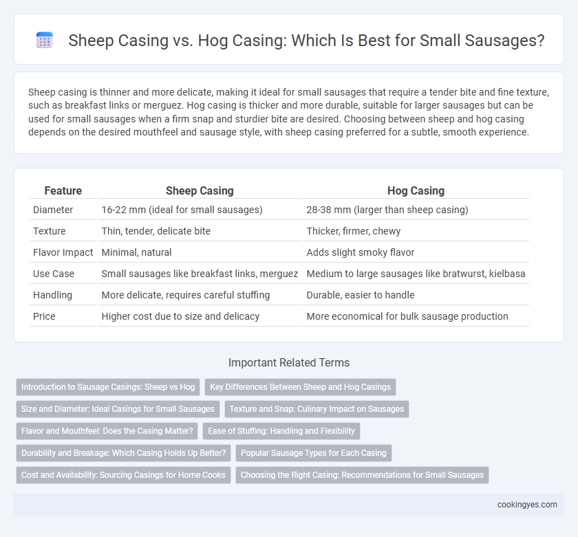 Sheep Casing vs. Hog Casing: Which Is Best for Small Sausages?