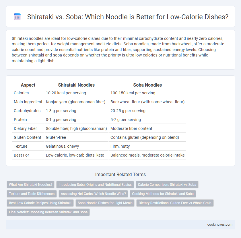 Shirataki vs. Soba: Which Noodle is Better for Low-Calorie Dishes?