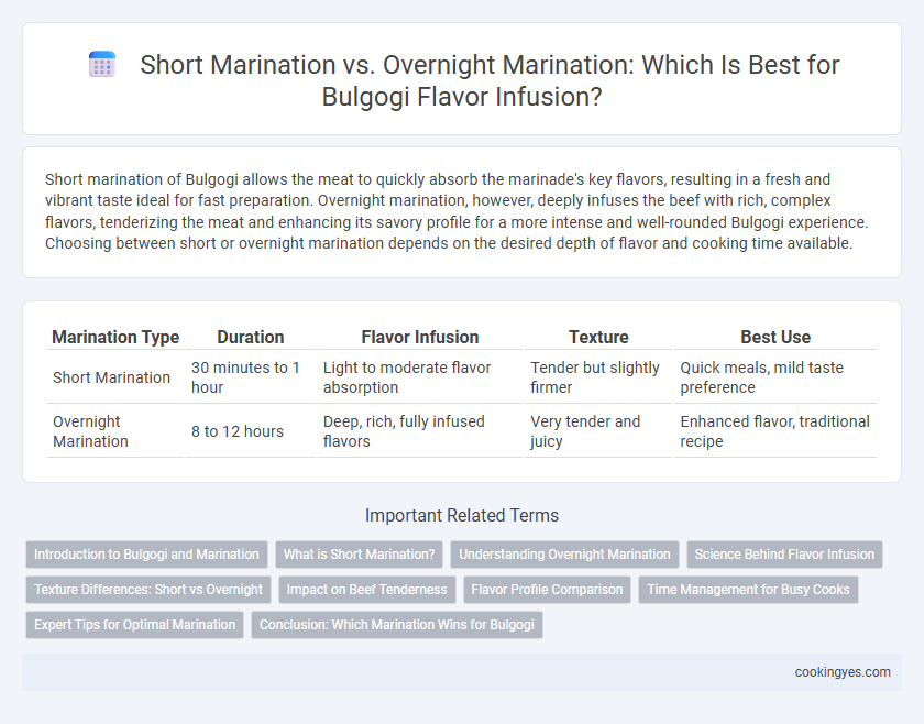 Short Marination vs. Overnight Marination: Which Is Best for Bulgogi Flavor Infusion?