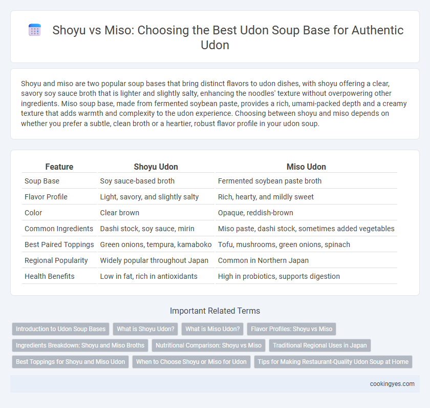 Shoyu vs Miso: Choosing the Best Udon Soup Base for Authentic Udon