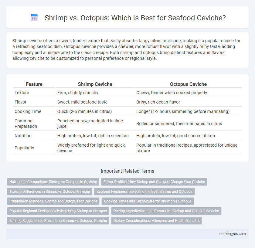 Shrimp vs. Octopus: Which Is Best for Seafood Ceviche?