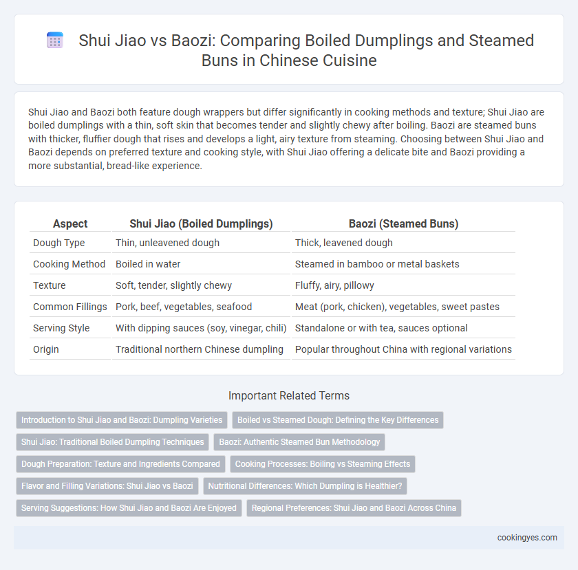 Shui Jiao vs Baozi: Comparing Boiled Dumplings and Steamed Buns in Chinese Cuisine
