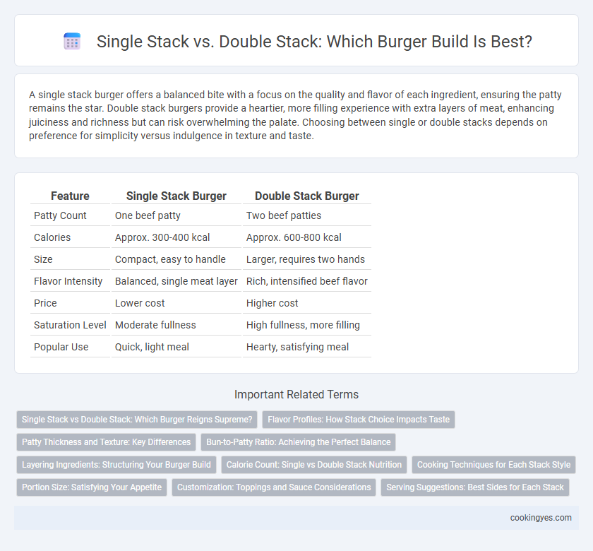 Single Stack vs. Double Stack: Which Burger Build Is Best?