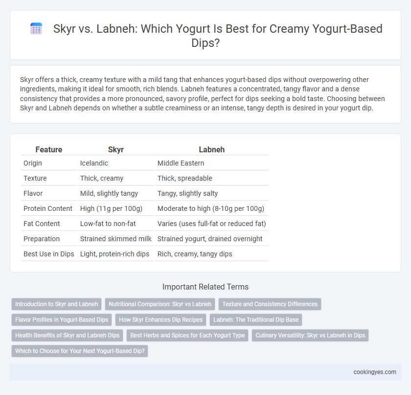 Skyr vs. Labneh: Which Yogurt Is Best for Creamy Yogurt-Based Dips?