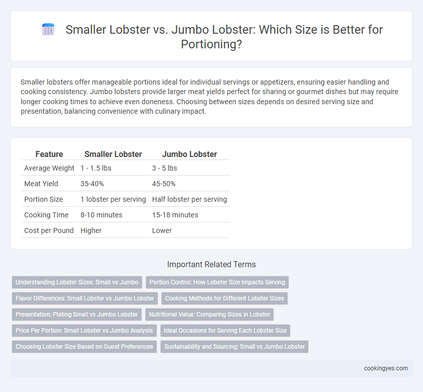 Smaller Lobster vs. Jumbo Lobster: Which Size is Better for Portioning?