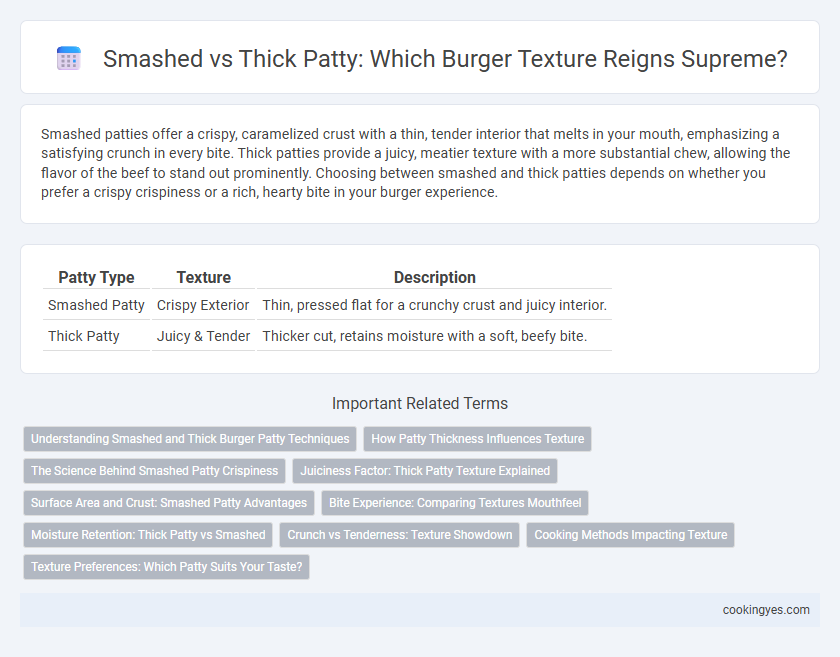 Smashed vs Thick Patty: Which Burger Texture Reigns Supreme?
