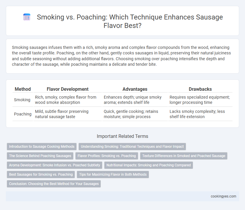Smoking vs. Poaching: Which Technique Enhances Sausage Flavor Best?