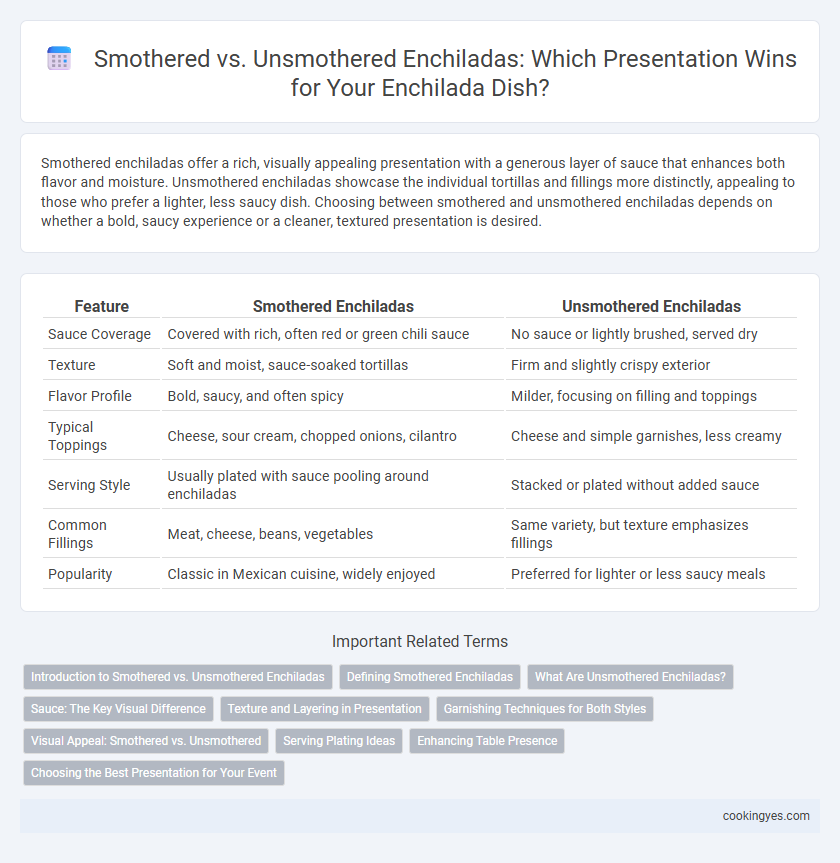 Smothered vs. Unsmothered Enchiladas: Which Presentation Wins for Your Enchilada Dish?