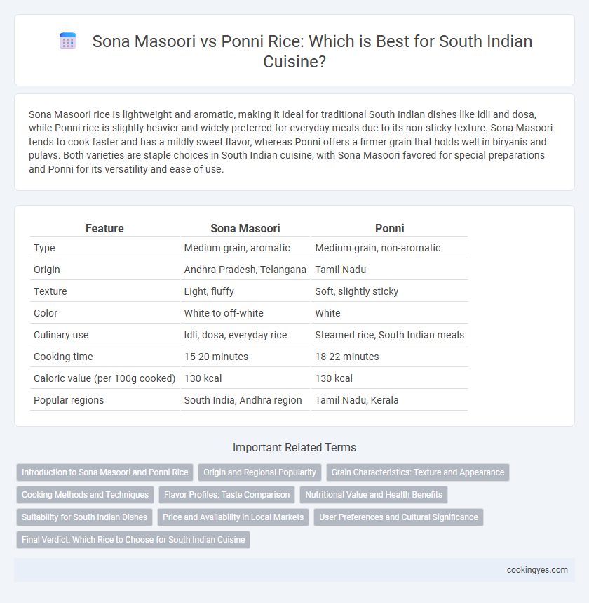 Sona Masoori vs Ponni Rice: Which is Best for South Indian Cuisine?