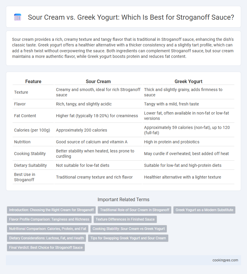Sour Cream vs. Greek Yogurt: Which Is Best for Stroganoff Sauce?