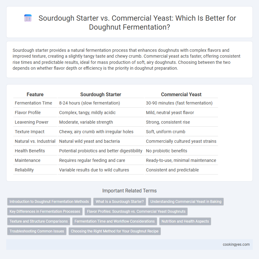 Sourdough Starter vs. Commercial Yeast: Which Is Better for Doughnut Fermentation?