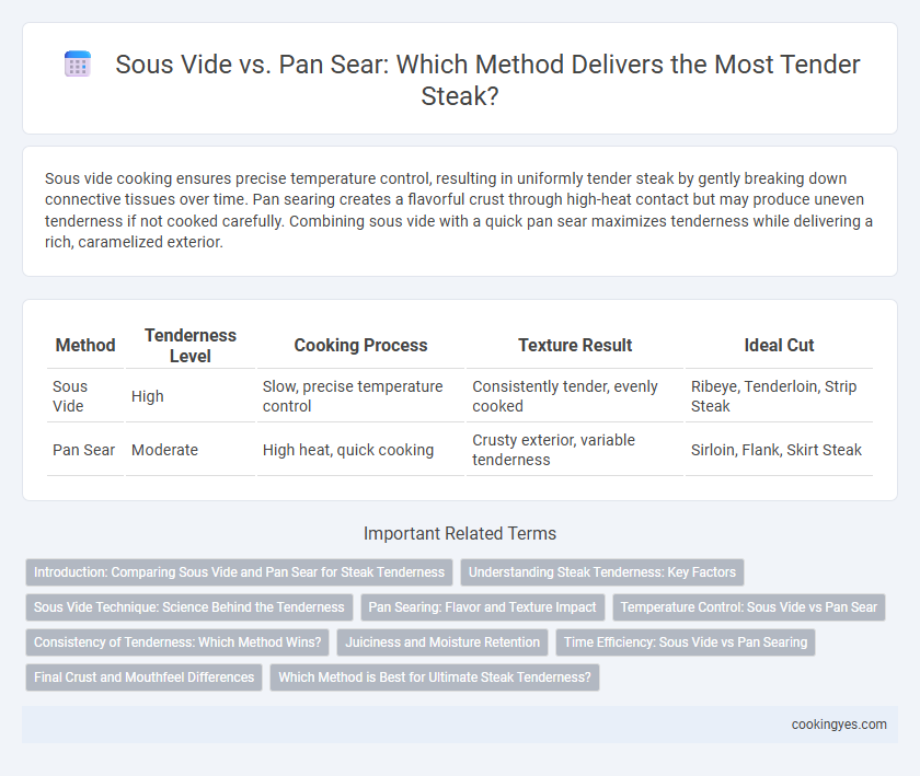 Sous Vide vs. Pan Sear: Which Method Delivers the Most Tender Steak?