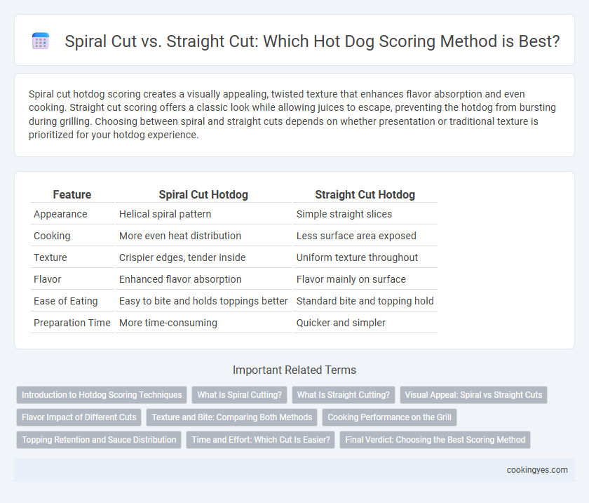 Spiral Cut vs. Straight Cut: Which Hot Dog Scoring Method is Best?
