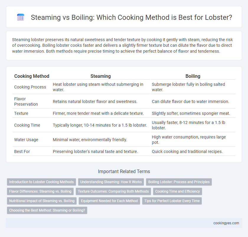 Steaming vs Boiling: Which Cooking Method is Best for Lobster?