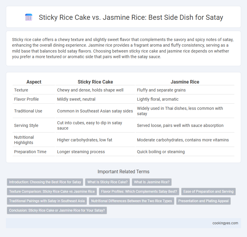 Sticky Rice Cake vs. Jasmine Rice: Best Side Dish for Satay