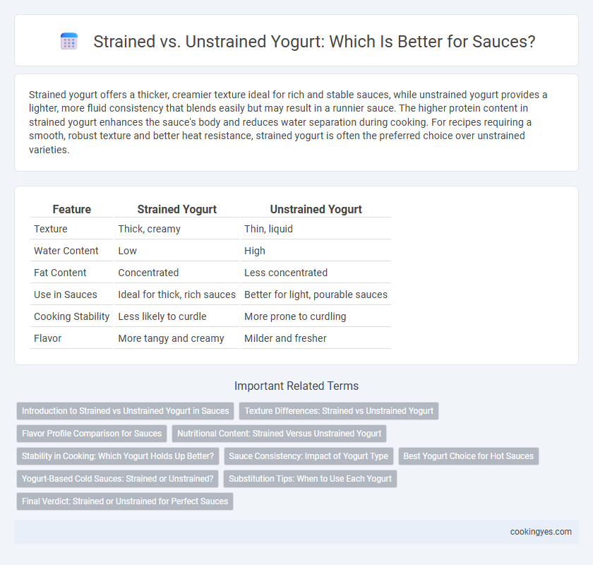 Strained vs. Unstrained Yogurt: Which Is Better for Sauces?